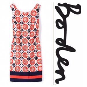 Boden Ursula Cotton Shift Dress Floral Multi